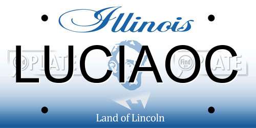 LUCIAOC Illinois License Plate