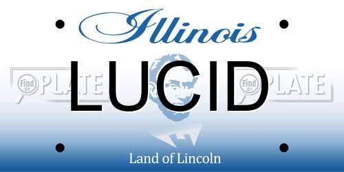 LUCID Illinois License Plate