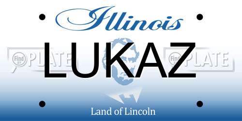 LUKAZ Illinois License Plate