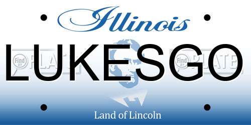 LUKESGO Illinois License Plate