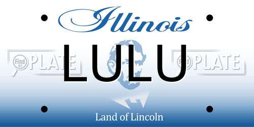 LULU Illinois License Plate