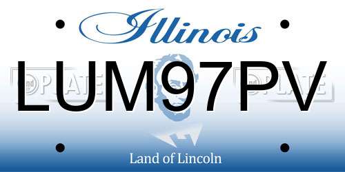 LUM97PV Illinois License Plate