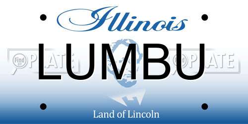 LUMBU Illinois License Plate
