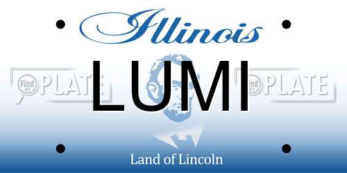 LUMI Illinois License Plate