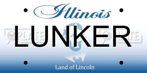 LUNKER Illinois License Plate