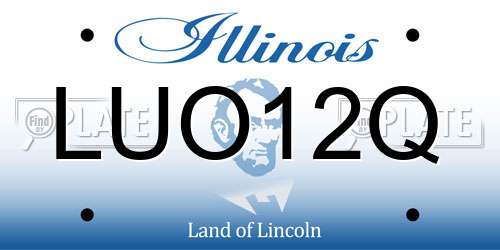 LUO12Q Illinois License Plate