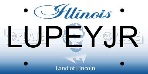 LUPEYJR Illinois License Plate