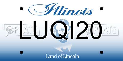 LUQI20 Illinois License Plate