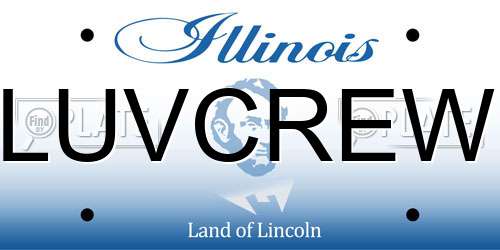 LUVCREW Illinois License Plate