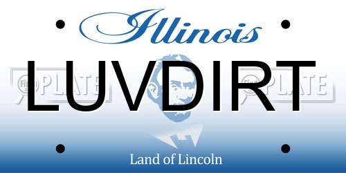 LUVDIRT Illinois License Plate