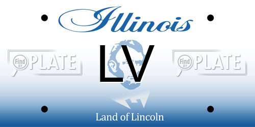 LV Illinois License Plate