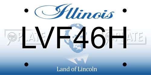 LVF46H Illinois License Plate