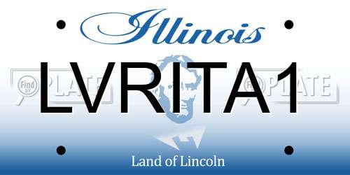 LVRITA1 Illinois License Plate