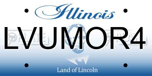 LVUMOR4 Illinois License Plate
