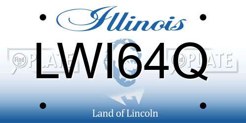 LWI64Q Illinois License Plate