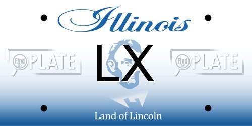 LX Illinois License Plate