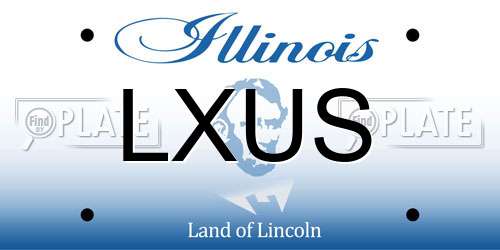 LXUS Illinois License Plate