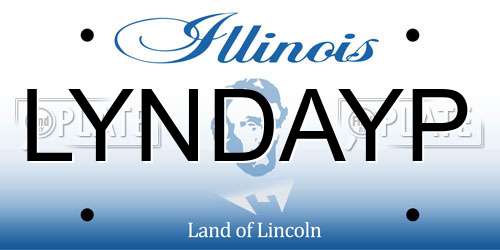 LYNDAYP Illinois License Plate