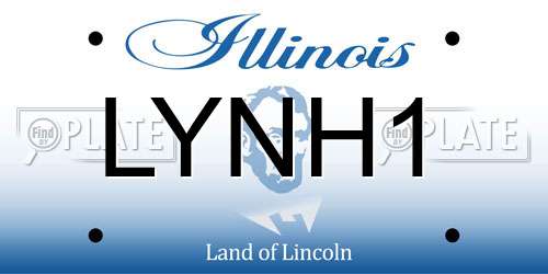 LYNH1 Illinois License Plate