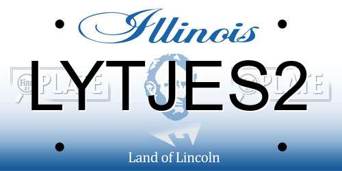 LYTJES2 Illinois License Plate
