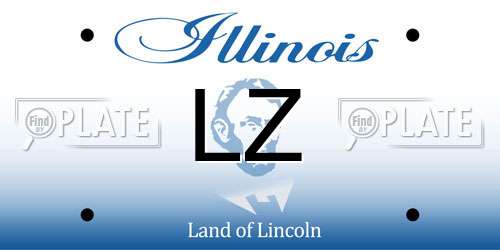 LZ Illinois License Plate