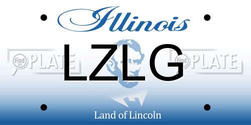 LZLG Illinois License Plate