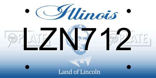 LZN712 Illinois License Plate