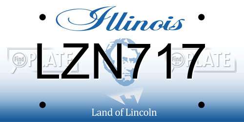 LZN717 Illinois License Plate