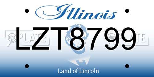 LZT8799 Illinois License Plate