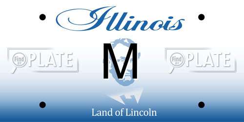 M Illinois License Plate
