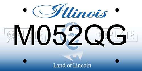 M052QG Illinois License Plate
