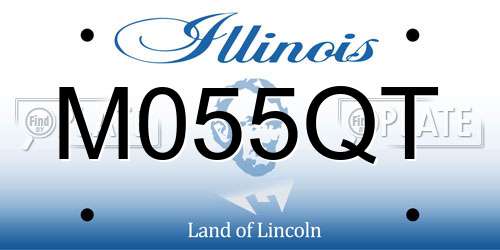M055QT Illinois License Plate