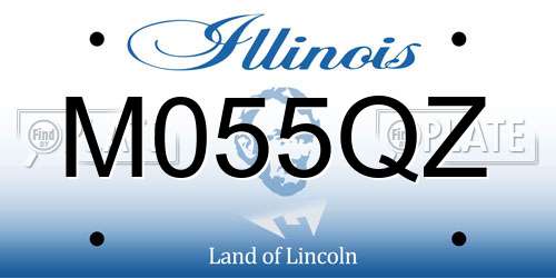 M055QZ Illinois License Plate