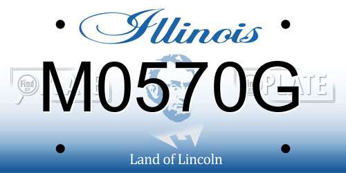 M0570G Illinois License Plate