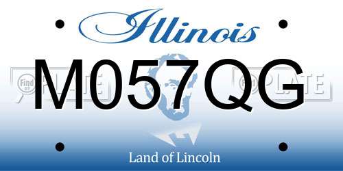 M057QG Illinois License Plate
