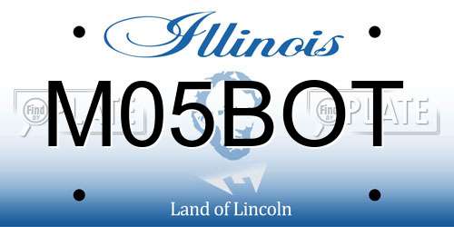 M05BOT Illinois License Plate