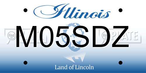 M05SDZ Illinois License Plate