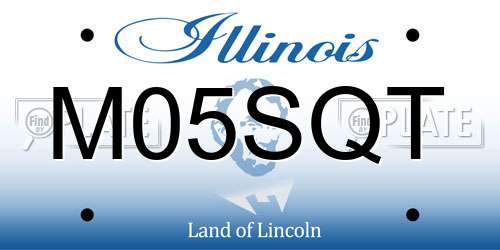 M05SQT Illinois License Plate