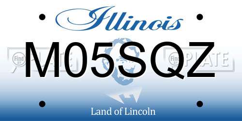 M05SQZ Illinois License Plate