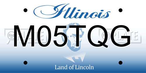 M05TQG Illinois License Plate