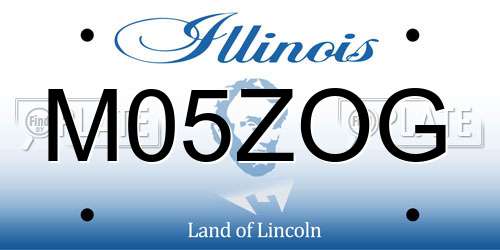 M05ZOG Illinois License Plate