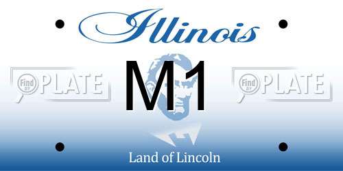 M1 Illinois License Plate