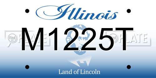 M1225T Illinois License Plate