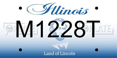 M1228T Illinois License Plate