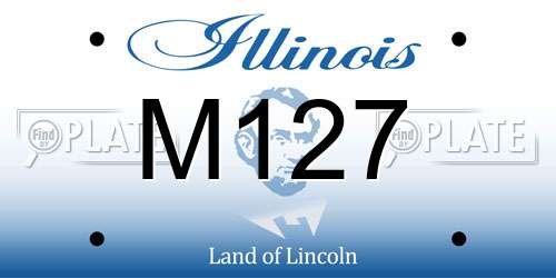 M127 Illinois License Plate