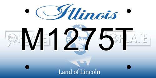 M1275T Illinois License Plate