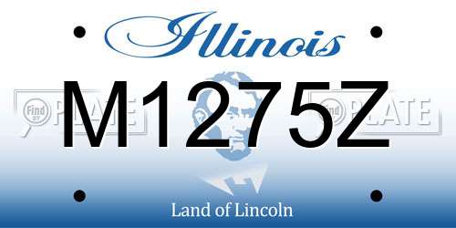 M1275Z Illinois License Plate