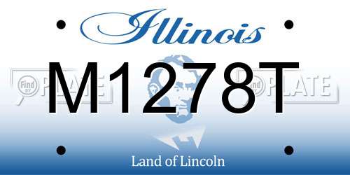 M1278T Illinois License Plate