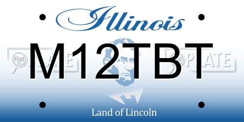 M12TBT Illinois License Plate