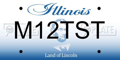 M12TST Illinois License Plate